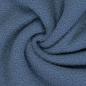 Preview: Teddy Plüsch Minky Bouclé in Rauchblau, in weichem Fall